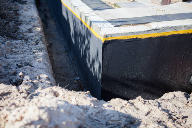 Residential Exterior Waterproofing installation at a Monterey, IN home by SJ Waterproofing Pros